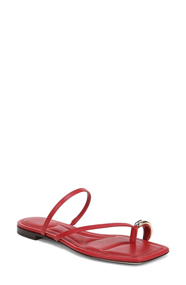 ヴィンス レディース シューズ サンダル Vince Polli Toe Loop Sandal Crimson クリムゾン