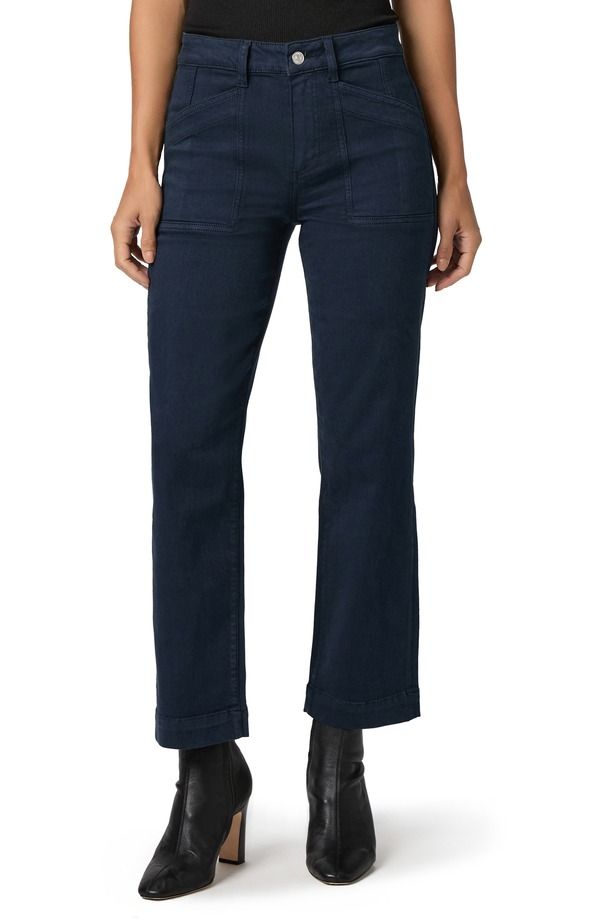 ペイジ レディース ボトムス デニムパンツ ストレート アンクル ジーンズ PAIGE Quincy Ankle Straight Leg Jeans Vintage Navy Seascape ネイビー