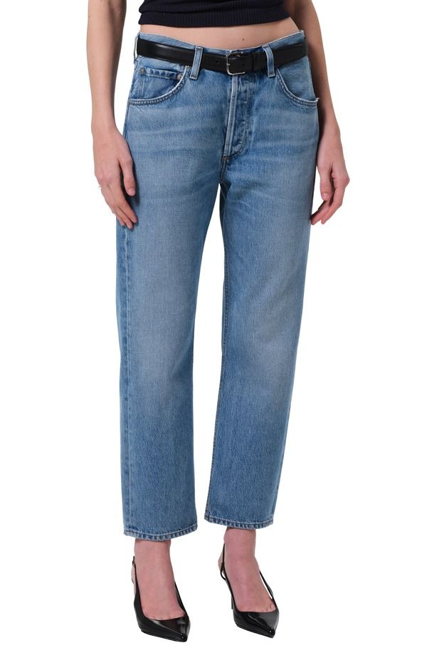 シチズンズ オブ ヒューマニティ レディース ボトムス デニムパンツ ハイウエスト アンクル ジーンズ Citizens of Humanity Winslow High Waist Ankle Boyfriend Jeans Telegraph