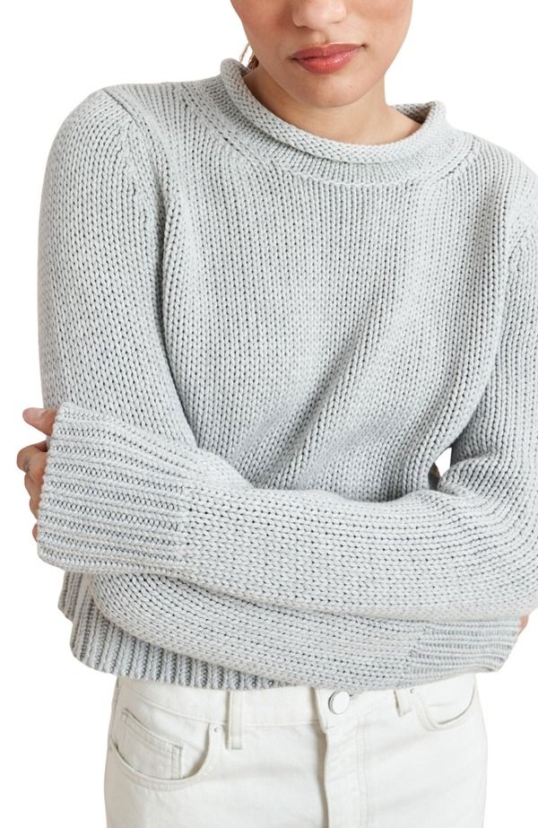 ラ リーニュ レディース アウター パーカー・スウェット ミニ セーター La Ligne Solid Mini Marina Sweater Grey グレー