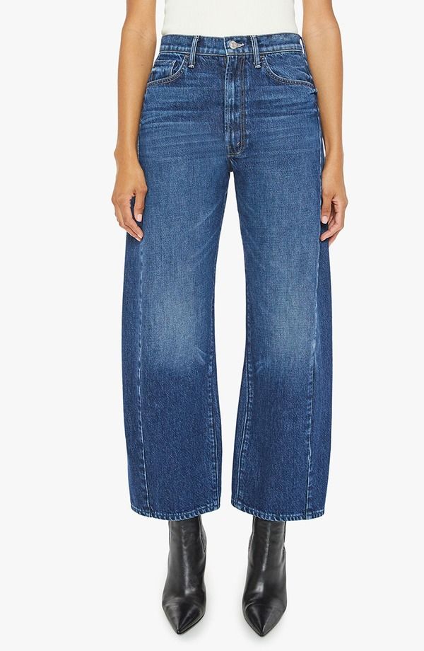 マザー レディース ボトムス デニムパンツ ワイドレッグ ハイウエスト アンクル ジーンズ MOTHER The Half Pipe Flood High Waist Ankle Wide Leg Jeans Did You Bring Me Anything