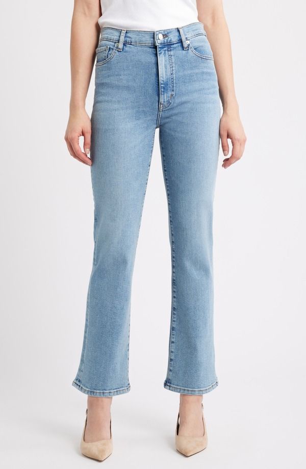 フレーム レディース ボトムス デニムパンツ ストレート ハイウエスト アンクル ジーンズ FRAME Le Sleek High Waist Ankle Straight Leg Jeans Ripple