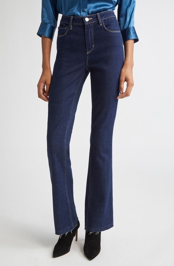 ラジャンス レディース ボトムス デニムパンツ ストレート ジーンズ LAGENCE Ruth Raw Hem Straight Leg Jeans Koval