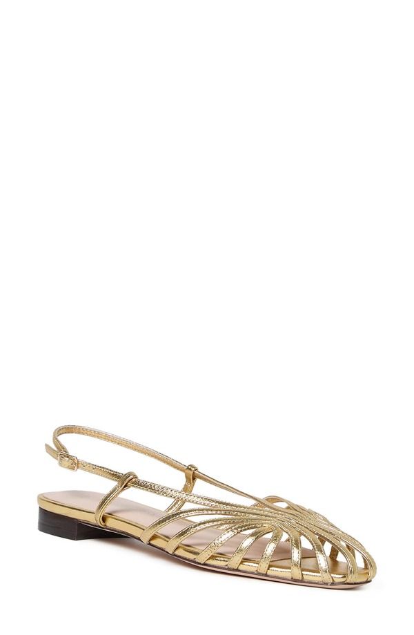 ロフラー ランダル レディース シューズ サンダル Loefflerandall Devon Lattice Slingback Sandal Gold ゴールド