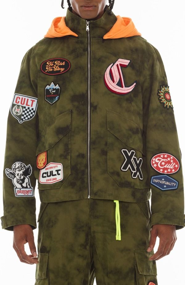 カルト オブ インディビジュアリティ メンズ アウター ジャケット・ブルゾン コットン Cult of Individuality2K Patches Cotton Jacket Camo