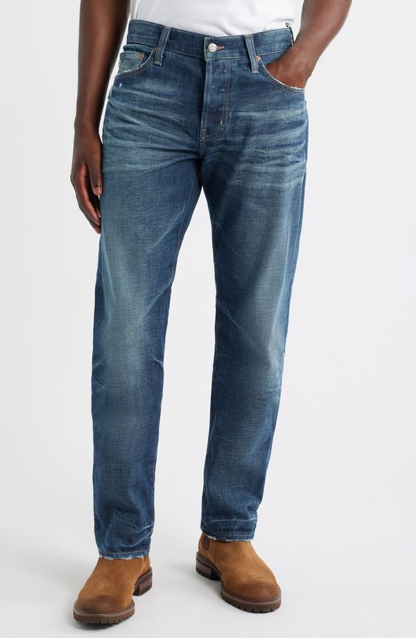 エージー メンズ ボトムス デニムパンツ ストレート ジーンズ AG Everett Slim Straight Leg Jeans 6 Years El Paso