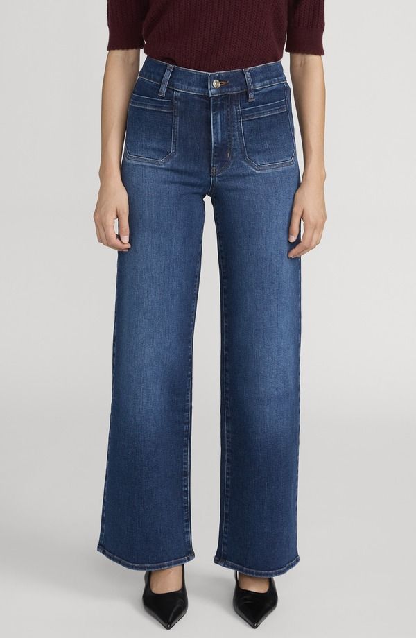フレーム レディース ボトムス デニムパンツ ワイドレッグ ハイウエスト ジーンズ FRAME Le Pixie Slim Palazzo Patch Pocket High Waist Wide Leg Jeansavior