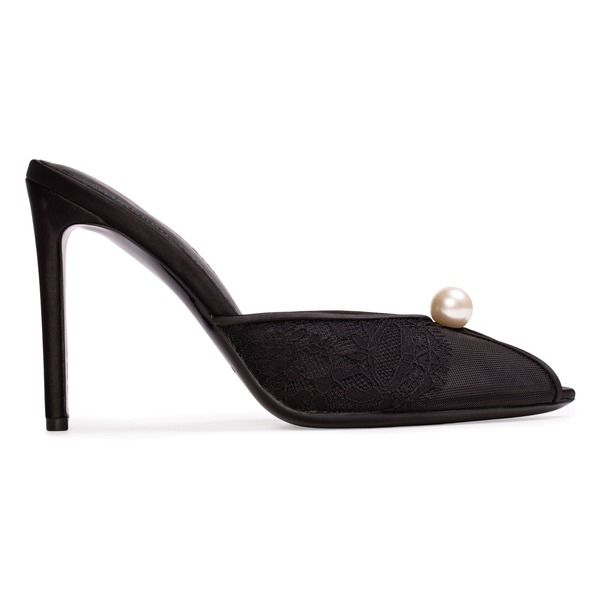ブラックスエードスタジオ レディース シューズ サンダル メッシュ BLACK SUEDE STUDIO Debby 100 Mesh Mule Black Mesh ブラック