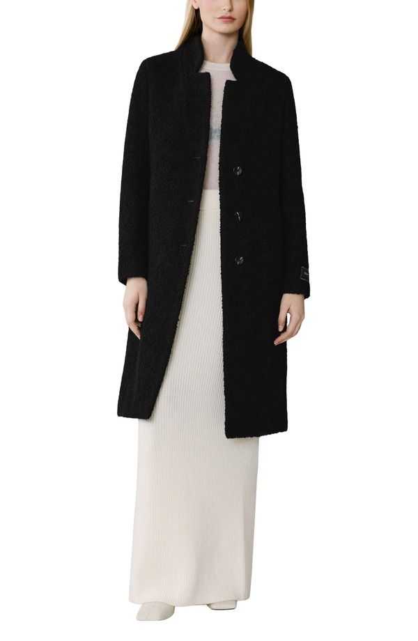 ソイアアンドキョー レディース アウター ジャケット・ブルゾン ウール コート Soia Kyo Diane Wool Blend Boucl Coat Black ブラック