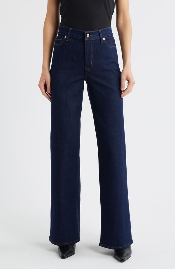 フレーム レディース ボトムス デニムパンツ ワイドレッグ ハイウエスト ジーンズ FRAME Long Le Slim Palazzo High Waist Wide Leg Jeans Rinse