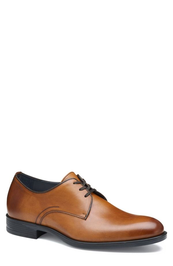 ジョンストンアンドマーフィー メンズ シューズ ダービー Johnston Murphy Flynch Plain Toe Derby Tan Italian Calfskin タン