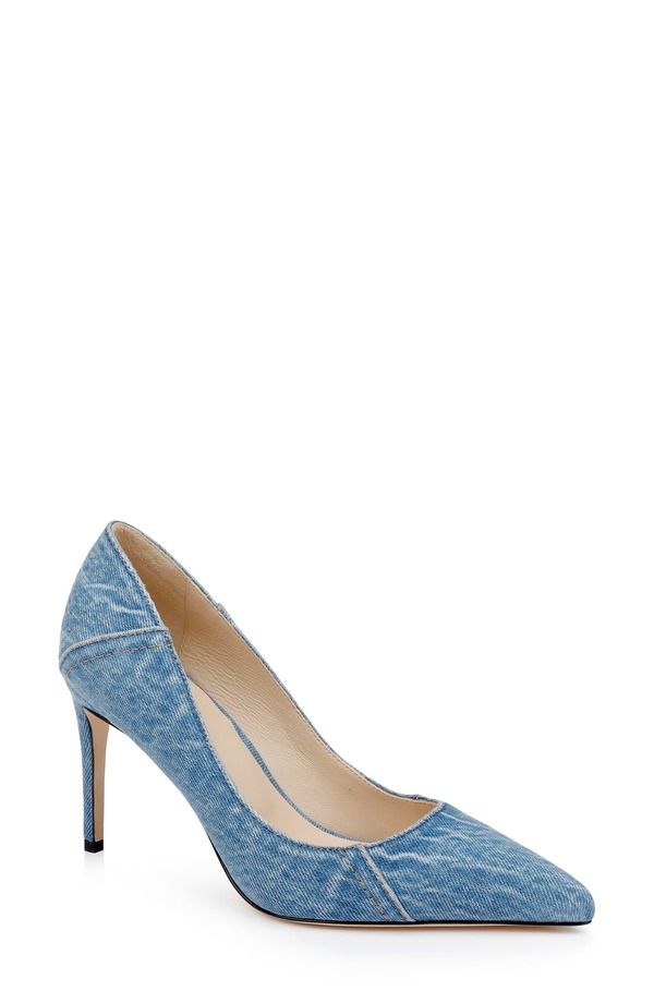 ラジャンス レディース シューズ ヒール LAGENCE Maelle Pointed Toe Pump Light Denim デニム