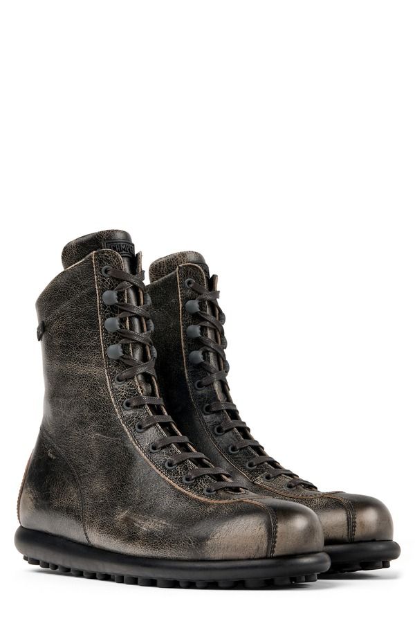 カンペール メンズ シューズ ブーツ・レインブーツ Camper Pelotas Ariel Distressed Combat Boot Vintage Bronze