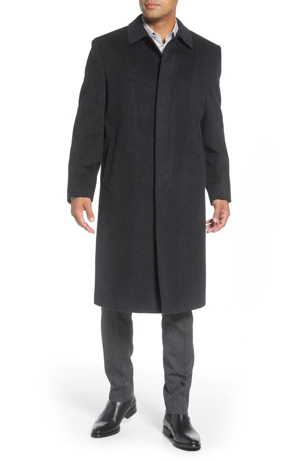 ハート シャフナー マルクス メンズ アウター ジャケット・ブルゾン ウール コート Hart Schaffner Marx Stanley Classic Fit Wool Cashmere Overcoat Charcoal チャコール