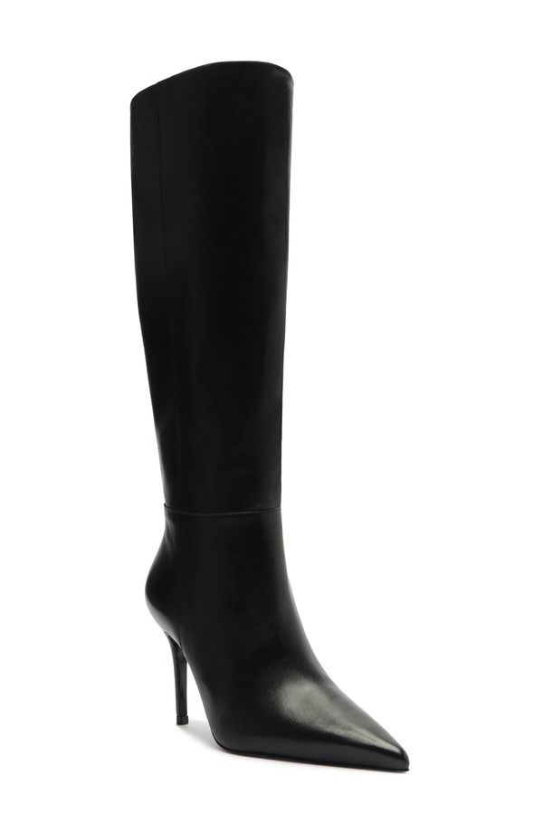 シュッツ レディース シューズ ブーツ・レインブーツ Schutz Mikki Up Knee High Boot Black ブラック