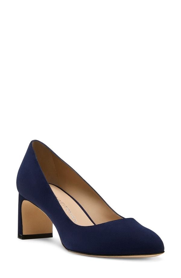 スチュアート ワイツマン レディース シューズ ヒール Stuart Weitzman Babette Block Heel Pump Nice Blue ブルー