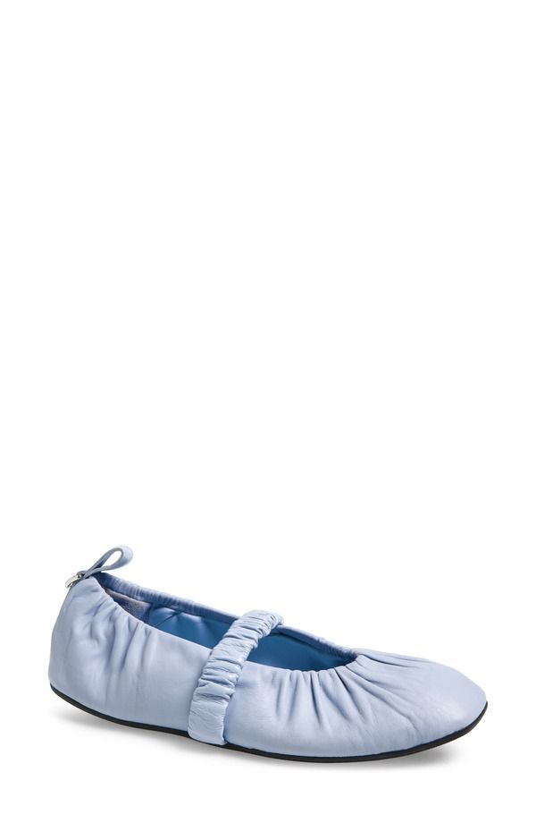ラグアンドボーン レディース シューズ パンプス ギャザー rag bone Spire Ruched Mary Jane Flat Sky Blue ブルー