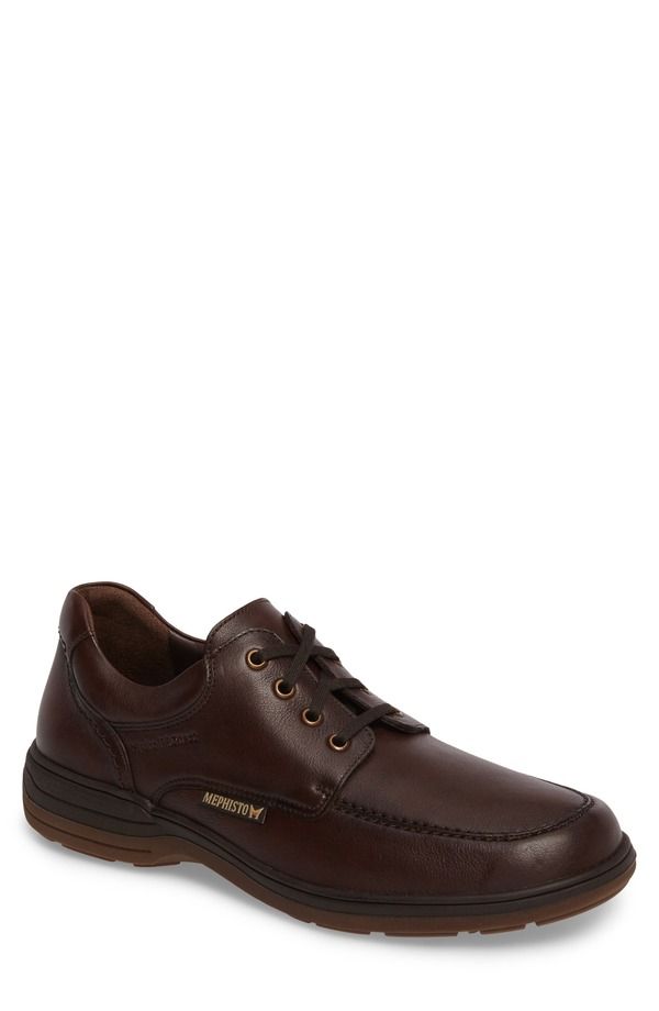 メフィスト メンズ シューズ オックスフォード ダービー Mephisto Douk HydroProtect Waterproof Moc Toe Derby Chestnut Calfskin