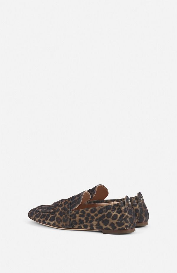 エージーエル レディース シューズ スリッポン・ローファー レザー AGL Cristiana Leather Moccasin Leopard アニマル