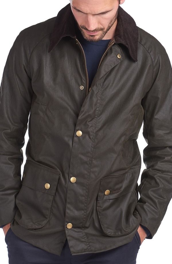 バブアー メンズ アウター ジャケット・ブルゾン コットン Barbour Ashby Waxed Cotton Jacket Olive オリーブ