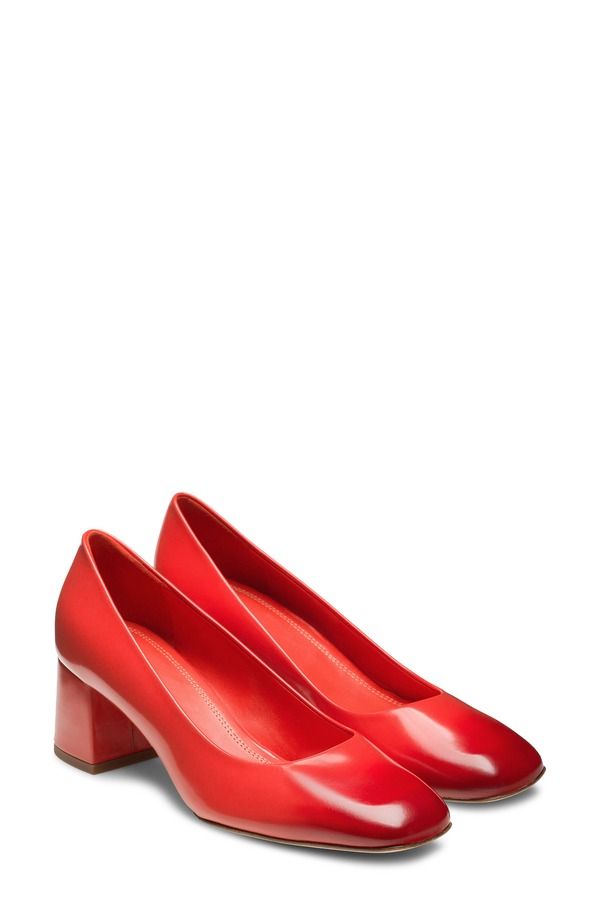 マグナーニ レディース シューズ ヒール Magnanni Stasia Block Heel Pump Red レッド
