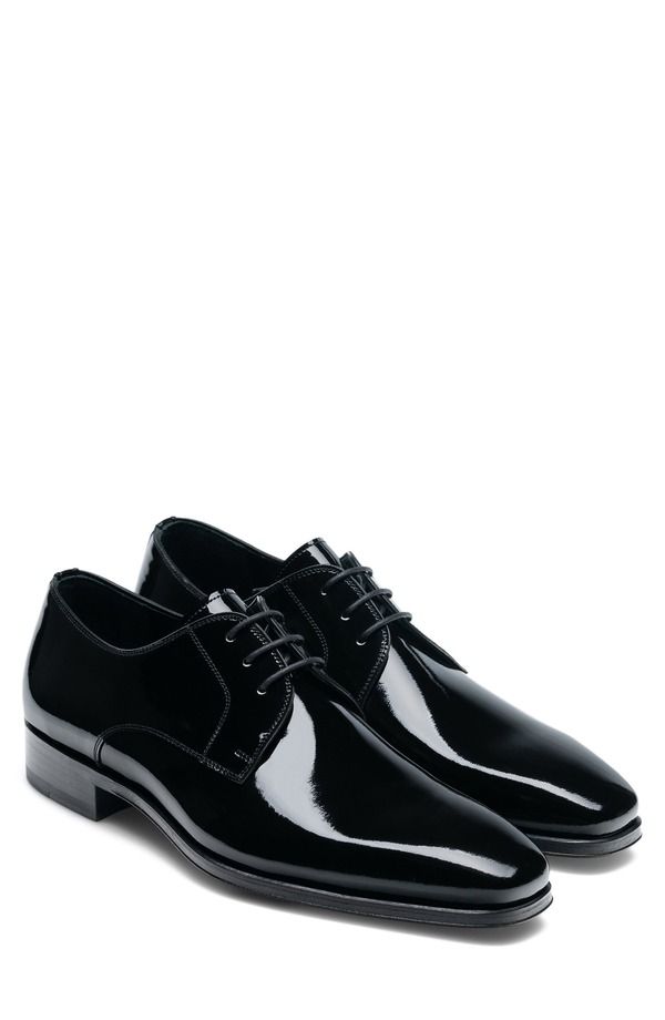 マグナーニ メンズ シューズ ダービー レザー Magnanni Dante Patent Leather Derby Black ブラック