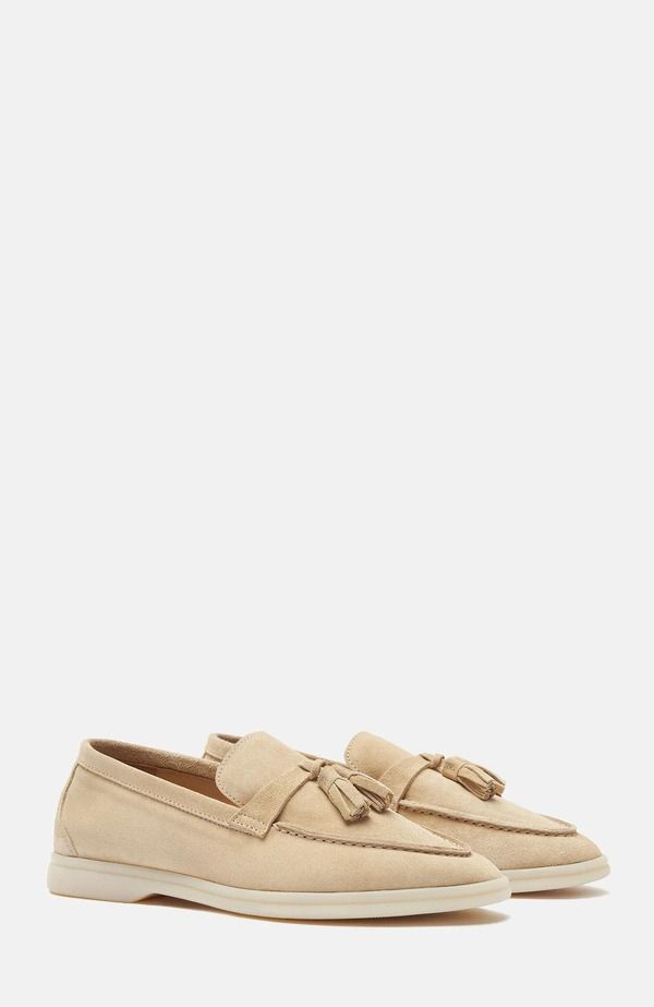 スカロッソ レディース シューズ スリッポン・ローファー SCAROSSO Leandra Loafers Butter Suede