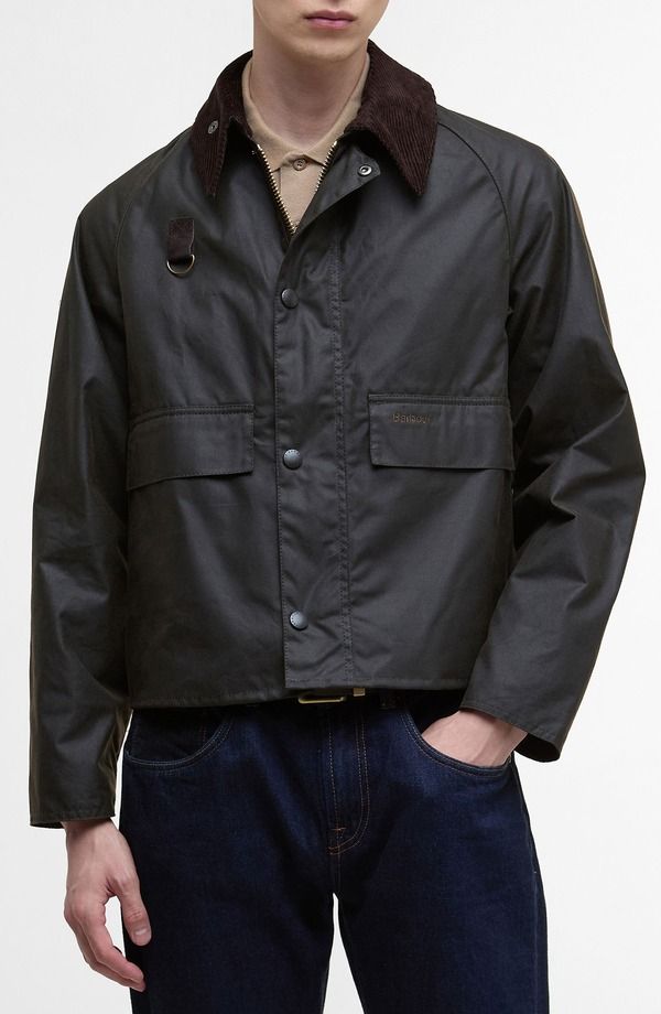 バブアー メンズ アウター ジャケット・ブルゾン コットン Barbour Spey Waxed Cotton Jacket Olive オリーブ