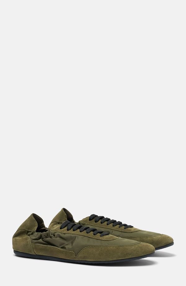 スカロッソ メンズ シューズ スニーカー SCAROSSO Leggera Sneakers Khaki Nylon カーキ