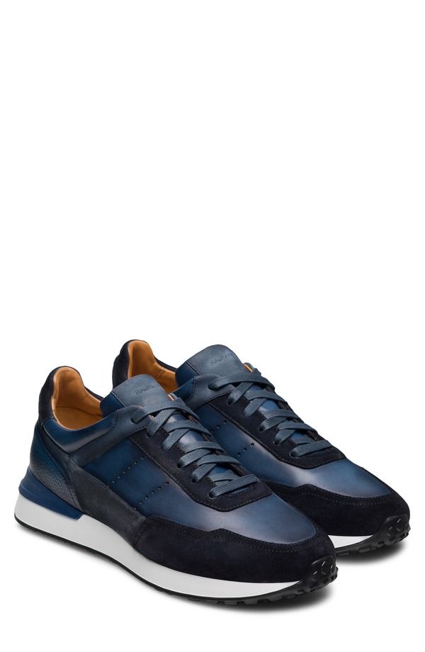 マグナーニ メンズ シューズ スニーカー Magnanni Bravo II Sneaker Indigio Navy ネイビー