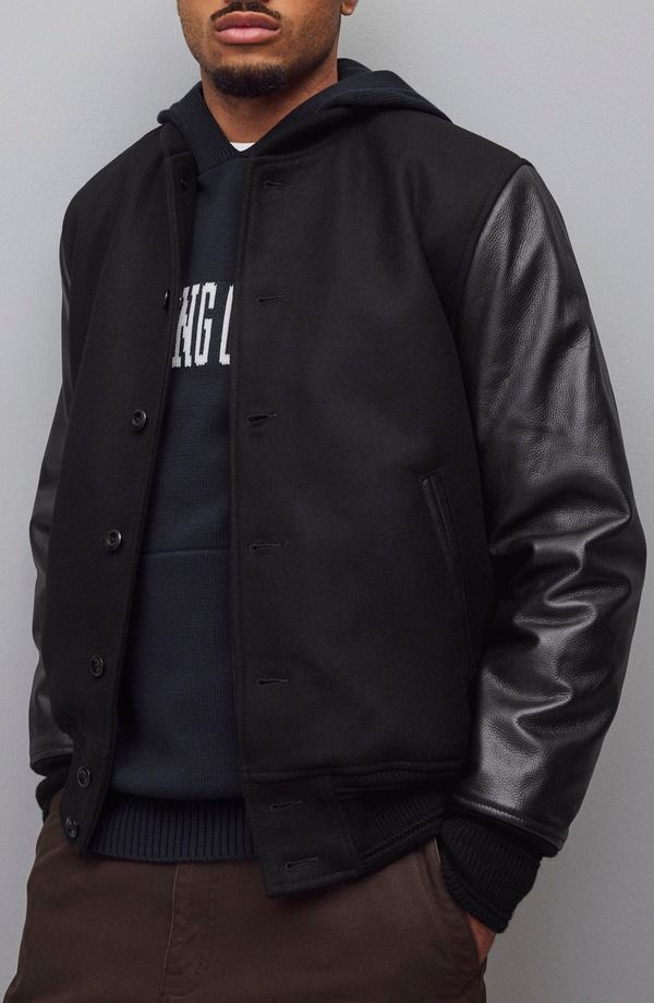 レイニングチャンプ メンズ アウター ジャケット・ブルゾン ウール Reigning Champ Wool Cashmere Award Jacket Black ブラック