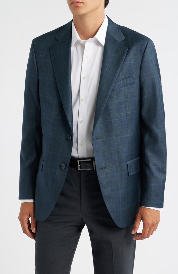 ピーター・ミラー メンズ アウター ジャケット・ブルゾン ウール コート Peter Millar Hartford Classic Fit Green Plaid Wool Sport Coat Green グリーン