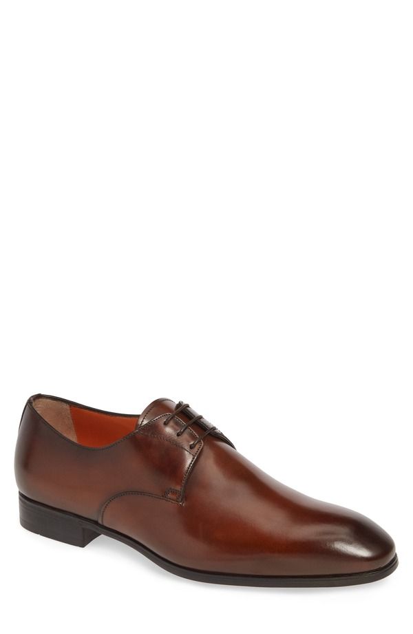 サントーニ メンズ シューズ ダービー Santoninduct Plain Toe Derby Brown ブラウン