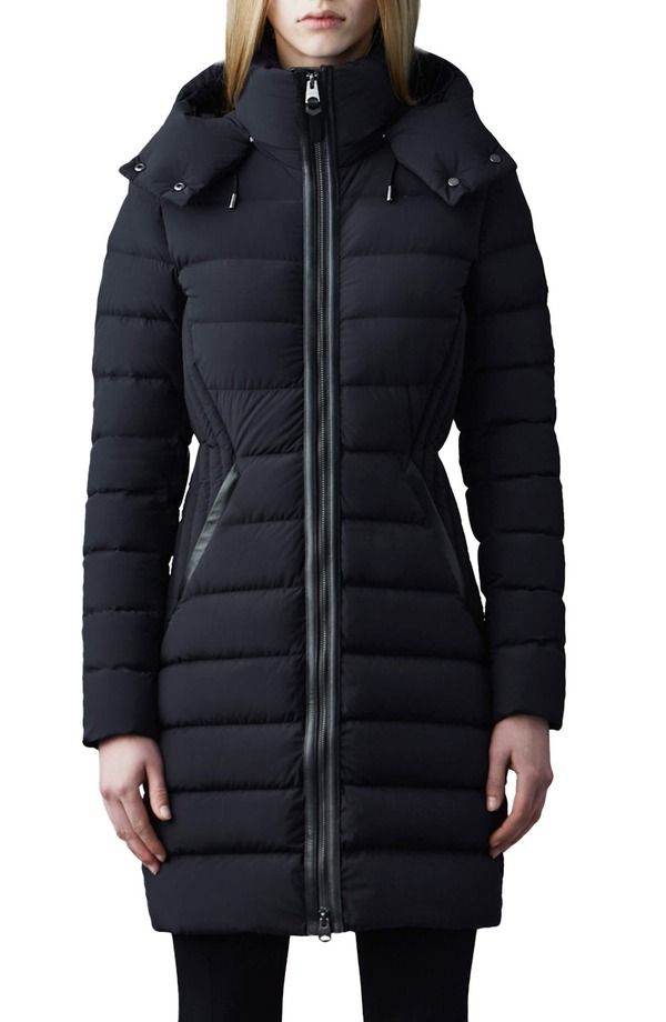 マッカージュ レディース アウター ジャケット・ブルゾン コート ダウン Mackage Farren Waterepellent Down Coat Black ブラック