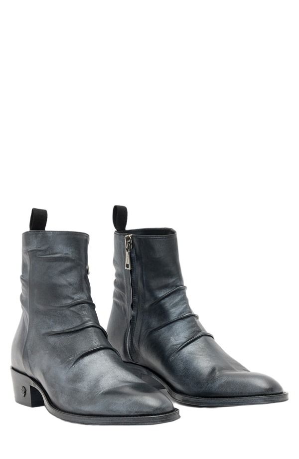 ジョンバルベイトス メンズ シューズ ブーツ・レインブーツ John Varvatos Two Five Zip Boot Griffin Grey グレー