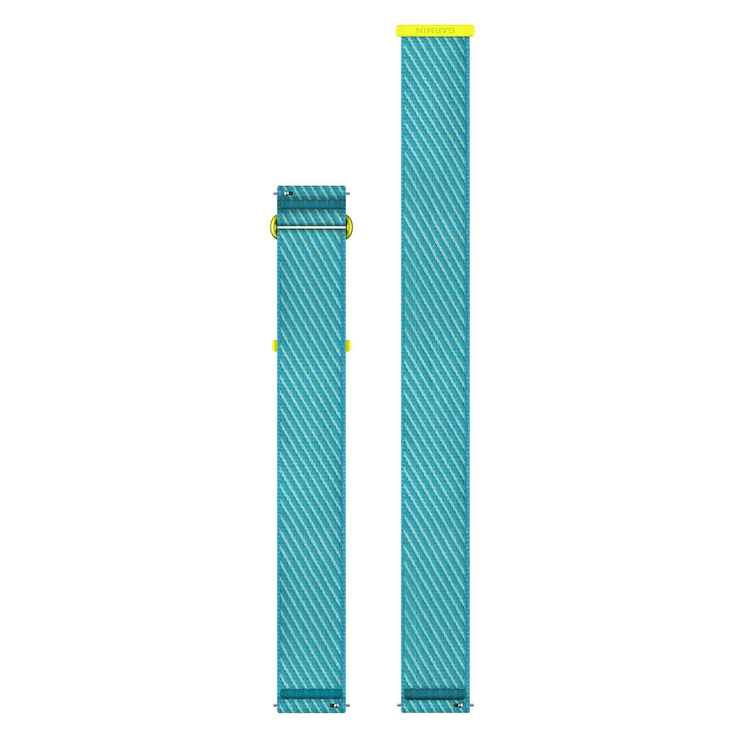 新品 GARMIN(ガーミン)Quick Release バンド 22mm Nylon Yellow Turquoise/Venu 4