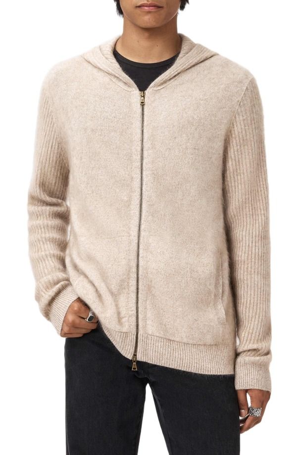 ジョンバルベイトス メンズ アウター パーカー・スウェット John Varvatos Catherine Cashmere Zip Hoodie Terra Brown ブラウン