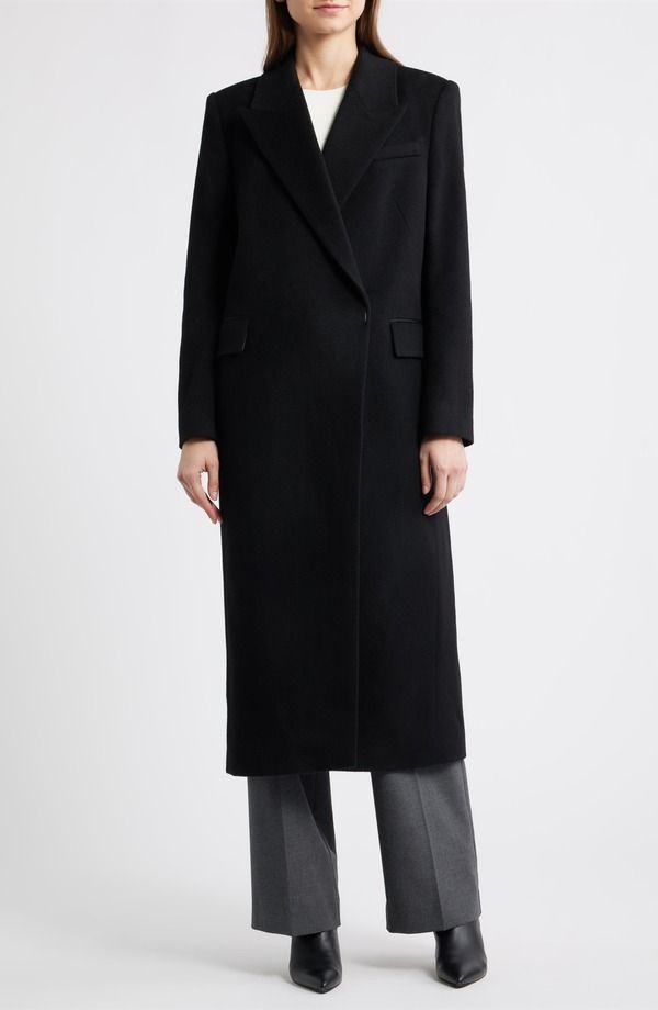 ボス レディース アウター ジャケット・ブルゾン コート BOSS Callafy Cashmere Coat Black ブラック