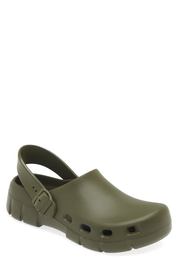 ビルケンシュトック メンズ シューズ スリッポン・ローファー Birkenstock Birki Flow Clogreen グリーン