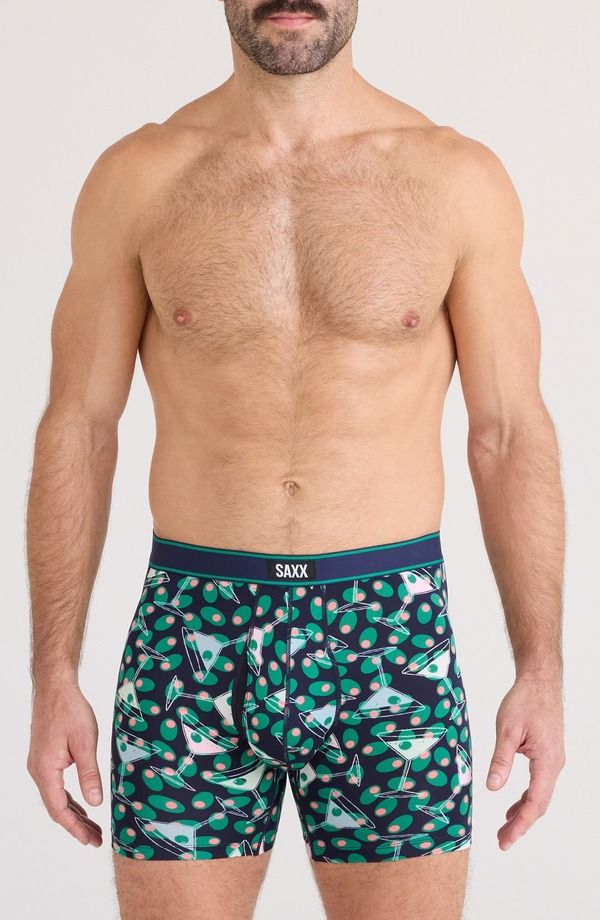 サックス メンズ アンダーウェア ボクサーパンツ SAXX Daytripper Comfort Stretch Boxer Briefs MartiniMaritime