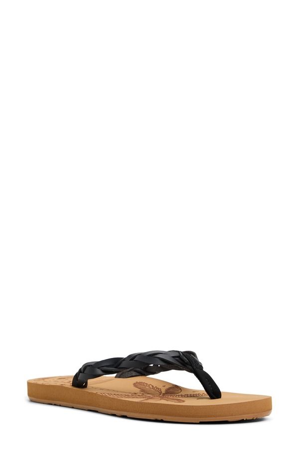 ロキシー レディース シューズ サンダル Roxy Feel Breezie Flip Flop Black ブラック