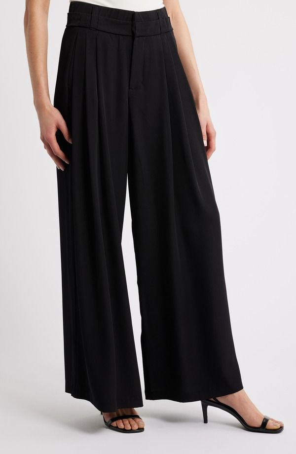 ウィットウィズダム レディース ボトムス レギンス パンツ Wit Wisdom Skyrise Tripleat Palazzo Pants Black ブラック