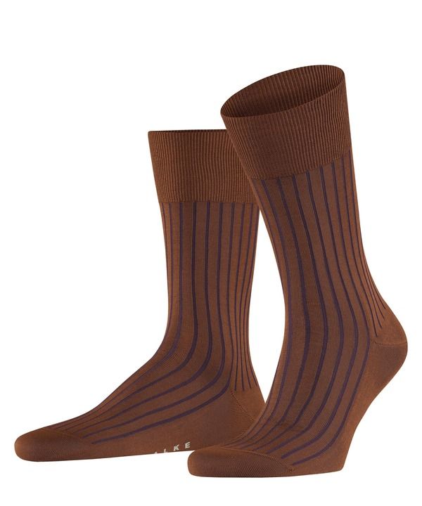 ファルケ メンズ アンダーウェア 靴下 Falke Shadow Stripedressocks Brown ブラウン