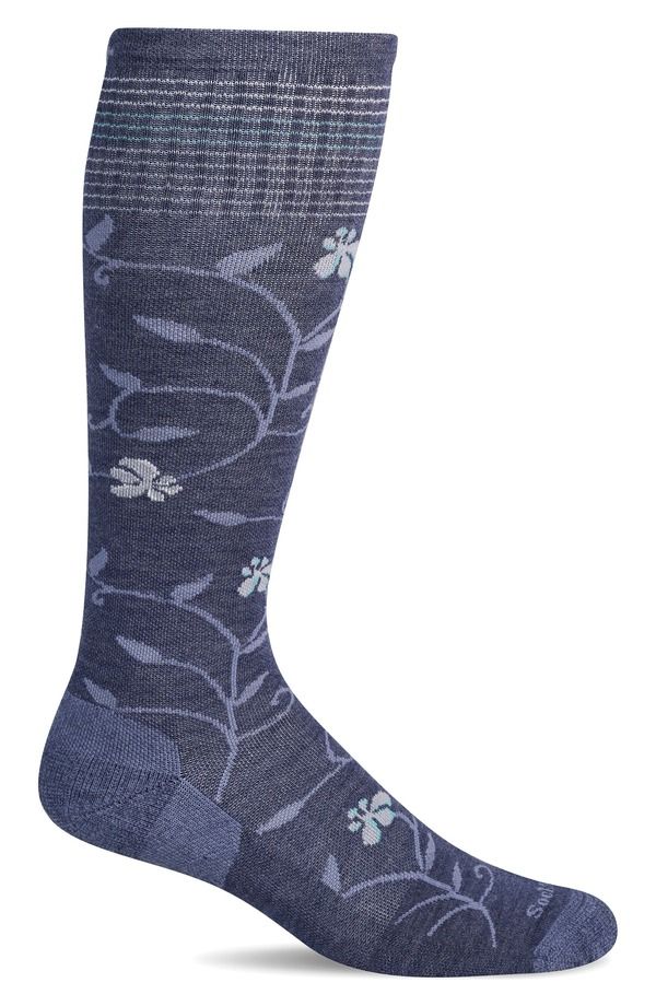 ソックウェル レディース アンダーウェア 靴下 SOCKWELL Full Sun Wide Calf Compression Socks Denim デニム