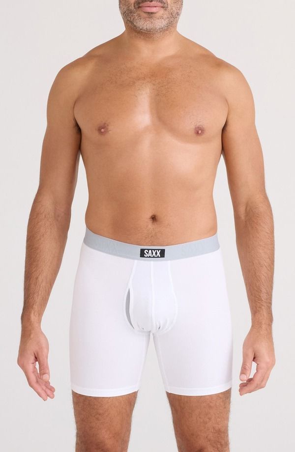 サックス メンズ アンダーウェア ボクサーパンツ SAXX Vibe Xtra Soft Comfort Boxer Briefs White ホワイト