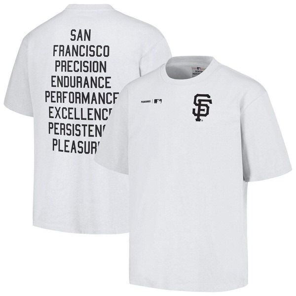 プレジャーズ メンズ トップス Tシャツ Mens PLEASURES White San Francisco Giants Precision TShirt White ホワイト