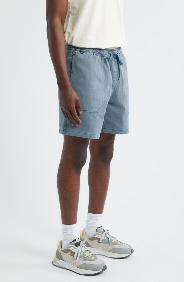 ローアク メンズ ボトムス ハーフパンツ・ショーツ ショートパンツ コットン Roark Made to Fade Stretch Cotton Drawstring Shorts Washed Navy ネイビー
