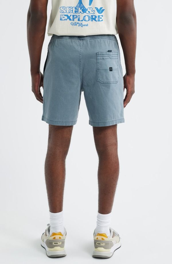ローアク メンズ ボトムス ハーフパンツ・ショーツ ショートパンツ コットン Roark Made to Fade Stretch Cotton Drawstring Shorts Washed Navy ネイビー