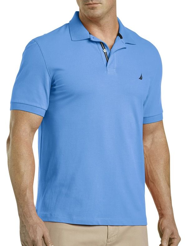 ナウティカ メンズ トップス ポロシャツ トール Nautica Big Tall Stretch Piqu Polo Shirt Azure Blue ブルー