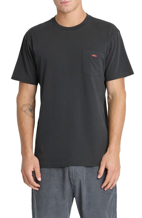 クイックシルバー メンズ トップス Tシャツ コットン Quiksilver Saltwater Cotton PocketShirt Phantom